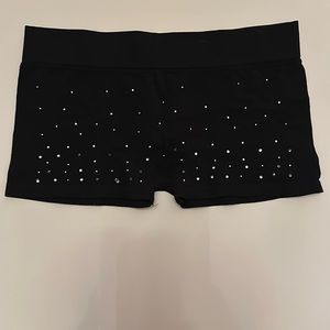 Black rhinestone spandex